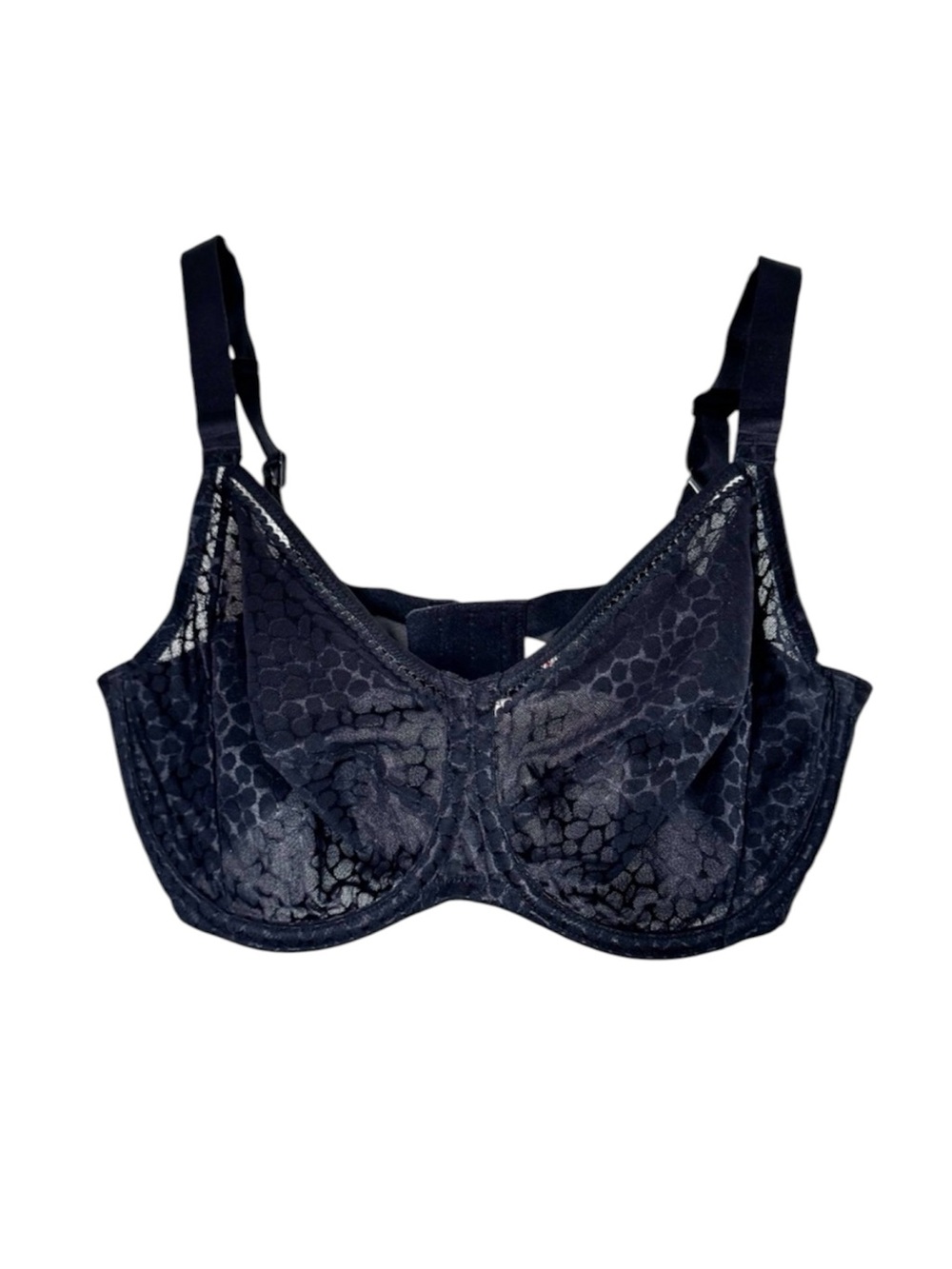 Wacoal Bra 40DDD Alluring Full Figure Underwire Semi-sheer Lace